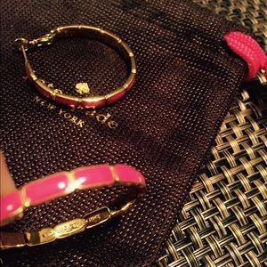Kate Spade Hoops Pierced w/extra special pouch