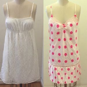 2 dresses Betsey Johnson AND White Vera Wang