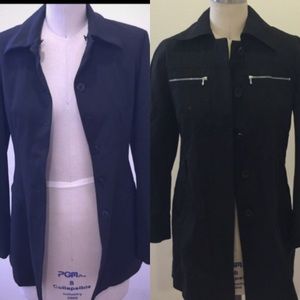 Banana Republic espresso blazer & black coat
