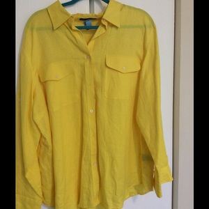 Beautiful Yellow linen shirt!