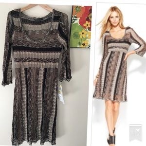New Harvest Sun zigzag  sweater dress M