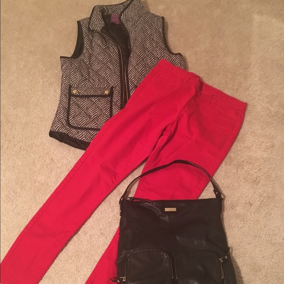 H&M Pants - Red super skinny pants