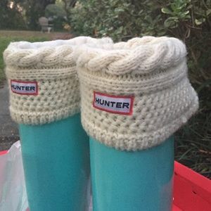 White knit hunter socks