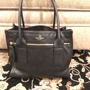 Kate Spade black Leather Tote