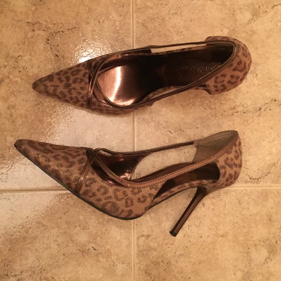 Gold, leopard and shimmery stilettos