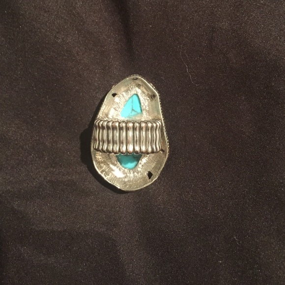 Large turquoise ring. Costume - Picture 2 of 3
