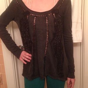 Free People long sleeve flow top