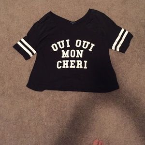 Football jersey crop top
