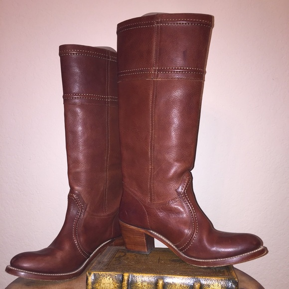 Frye brand Jane leather boots, size 10