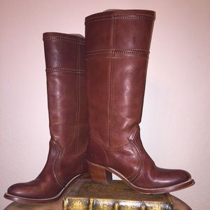 Frye brand Jane leather boots, size 10