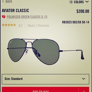 Aviator ray bans polarized