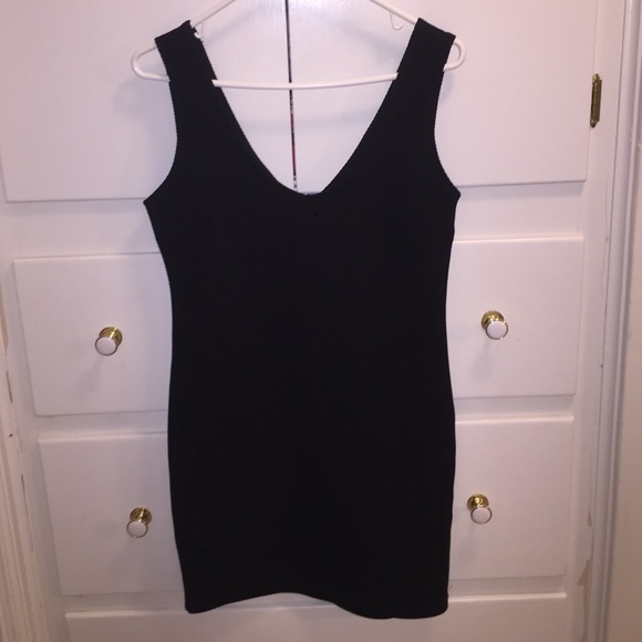Form fitted black dress