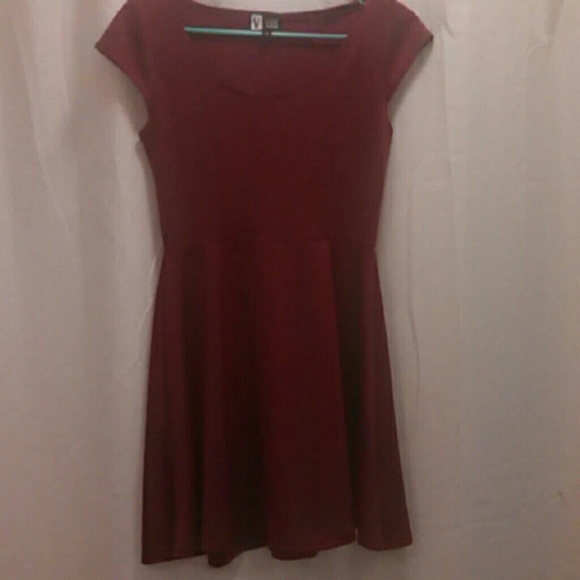 Beautiful Maroon Skater Dress!