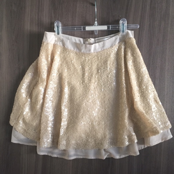 Sequin flare skirt