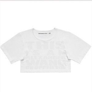 [XS] alexander wang x h&m crop top