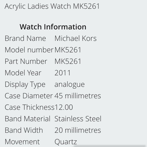 Michael Kors Rose Watch