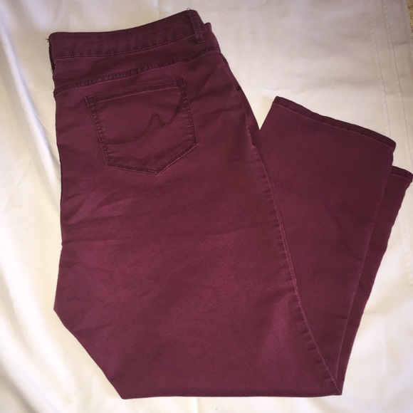 Burgundy Skinny Jeans