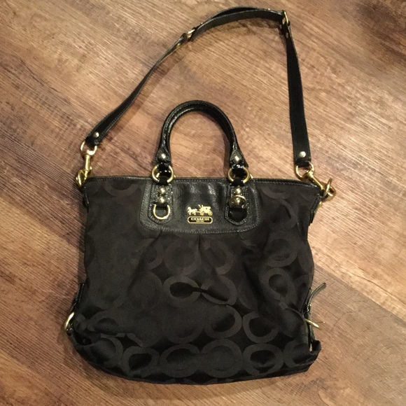 Black coach purse