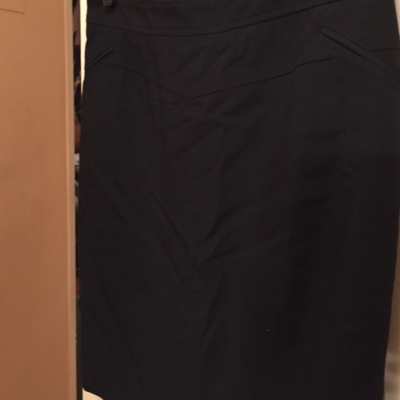Reiss black wool skirt