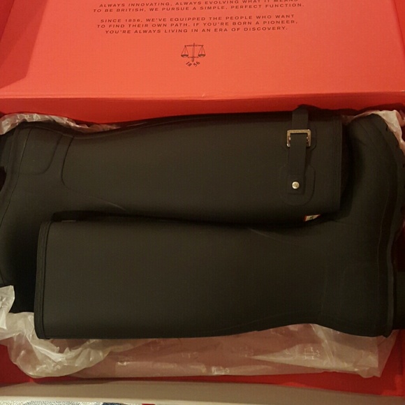 SOLD Tall Matte Black Hunter Boots