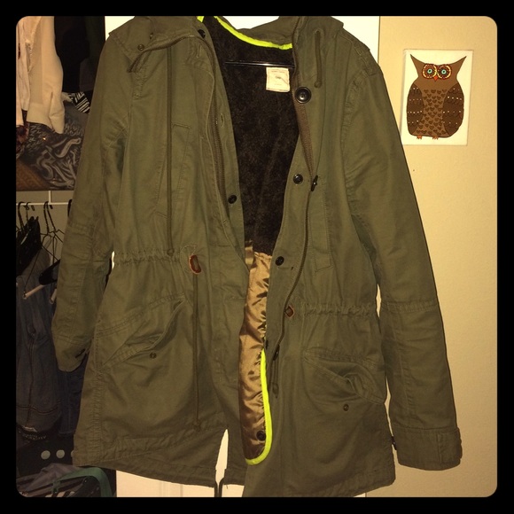 Army green stylish winter jacket
