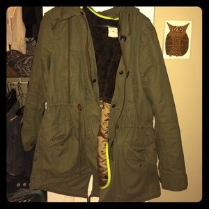 Army green stylish winter jacket
