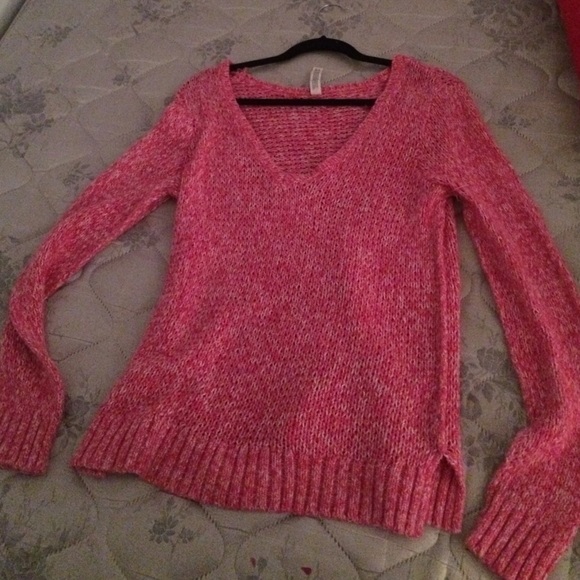 Pink long sleeve sweater