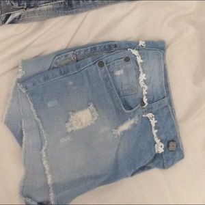 Jean Laced Shorts