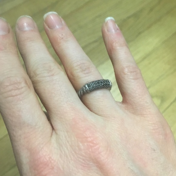 Rare David Yurman black diamond bracelet and ring - Picture 2 of 3