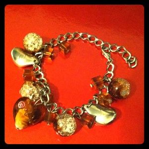 Honey Colored Charm Bracelet