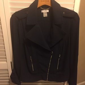 Cache light weight navy blue jacket