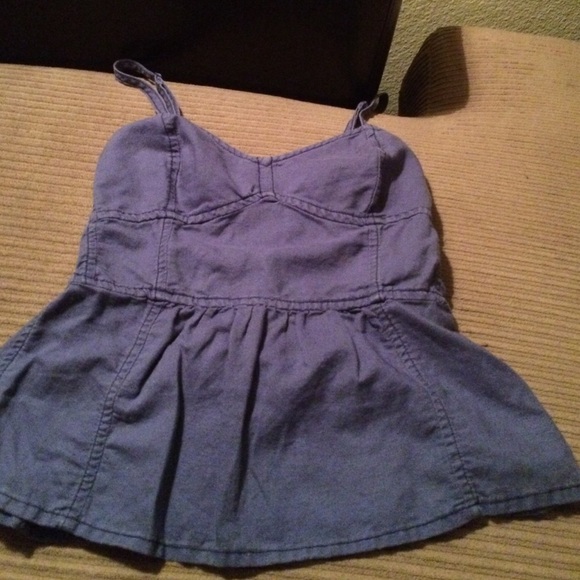Blue strap top