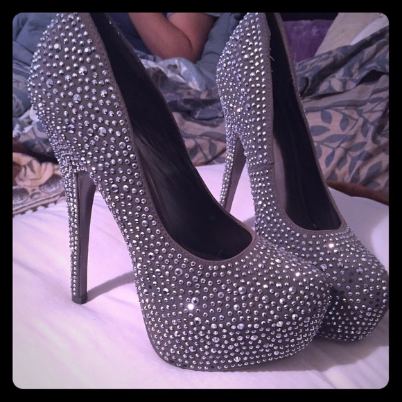 Shoes - Blinged out 4 inch heels