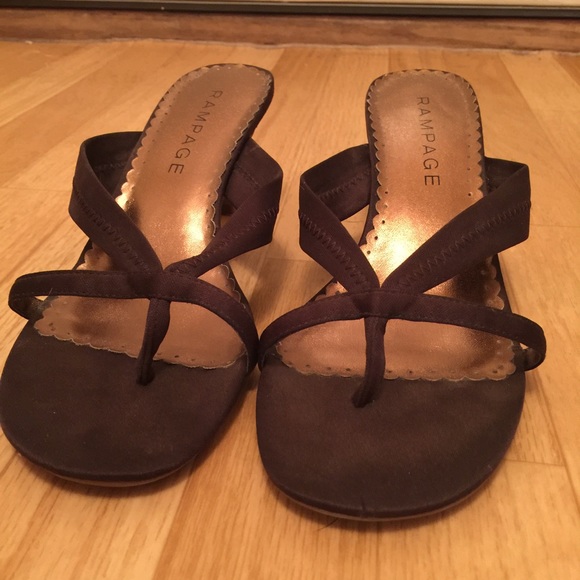 Brown Strappy Rampage Heels - Picture 2 of 3