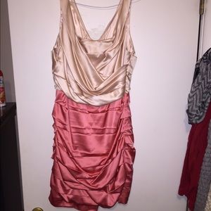 Express fitted silk dress