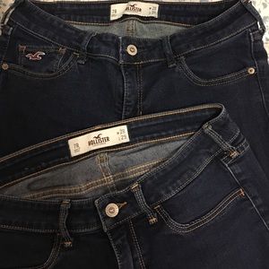 A pair of Hollister jeans, 1 jegging & 1 Jean