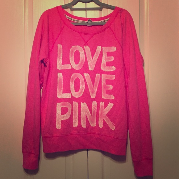PINK crew neck sweatshirt