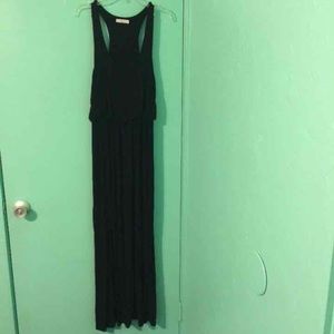 Lush black maxi dress stretchy size L