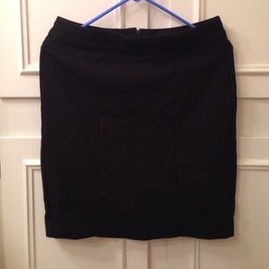 Cabi black ponte pencil skirt #505