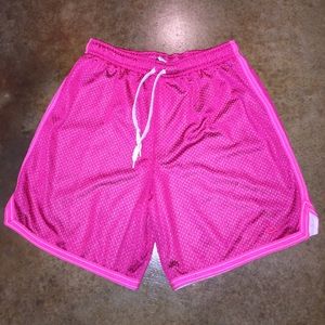 Hot pink basketball shorts!