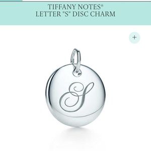 Tiffany & Co. Notes Letter "S" Disc Charm