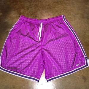 Magenta basketball shorts!