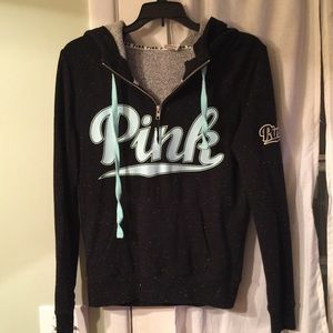 Brand new hooded half zip