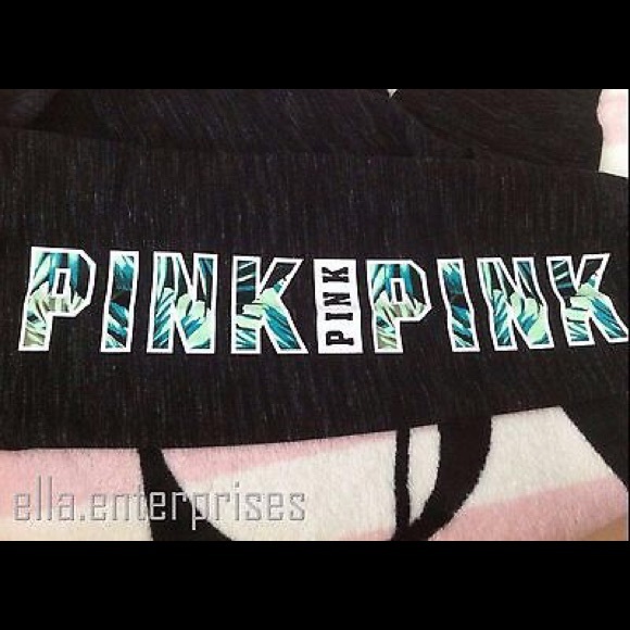 ❌SOLD❌Black marled Gym Pants by Pink - Picture 3 of 4