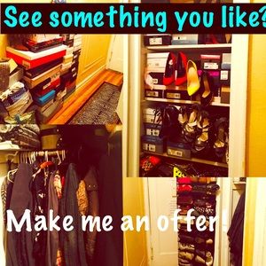 HELP ME PURGE MY CLOSET. MAKE ME AN OFFER