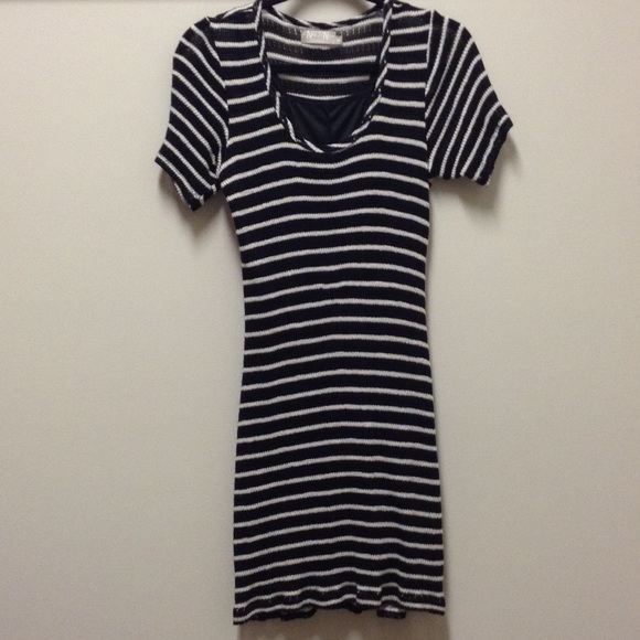 Nation Ltd Black/White Stripe Dress- size M