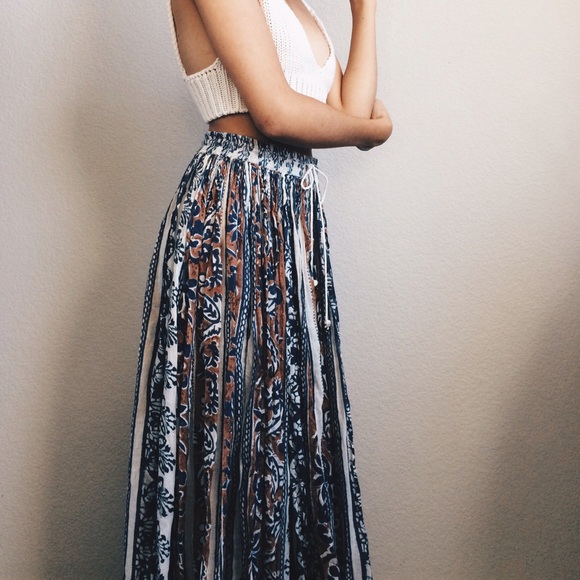 🌿 Drawstring Maxi Skirt 🌿