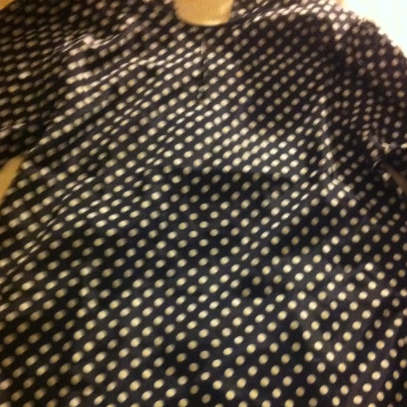 Navy&white poke a dot classicial beautiful elegant