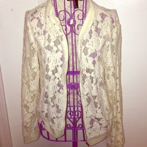 Beige see-through jacket