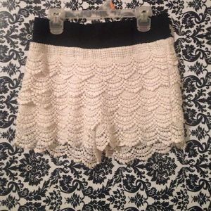 Size medium lace shorts